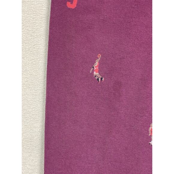 Jordan Essentials Pants Mens M Burgundy All Over Print Tapered Jogger Sweatpants - Picture 13 of 15